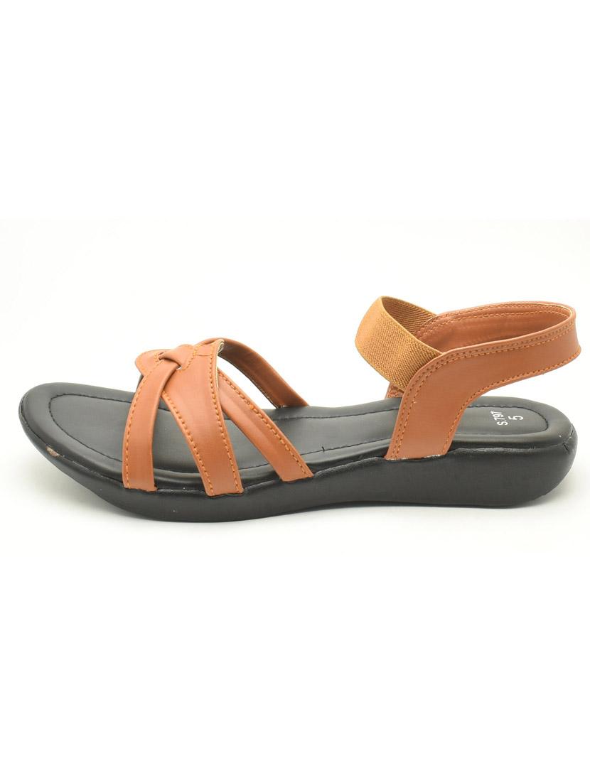 women solid back strap flats - 22029518 -  Standard Image - 1