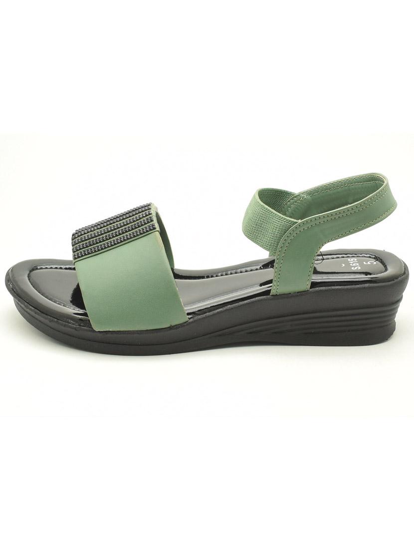 women solid back strap wedges - 22029519 -  Standard Image - 1