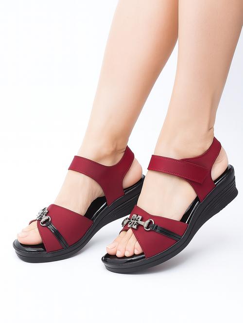 women solid back strap wedges - 22029531 -  Standard Image - 0