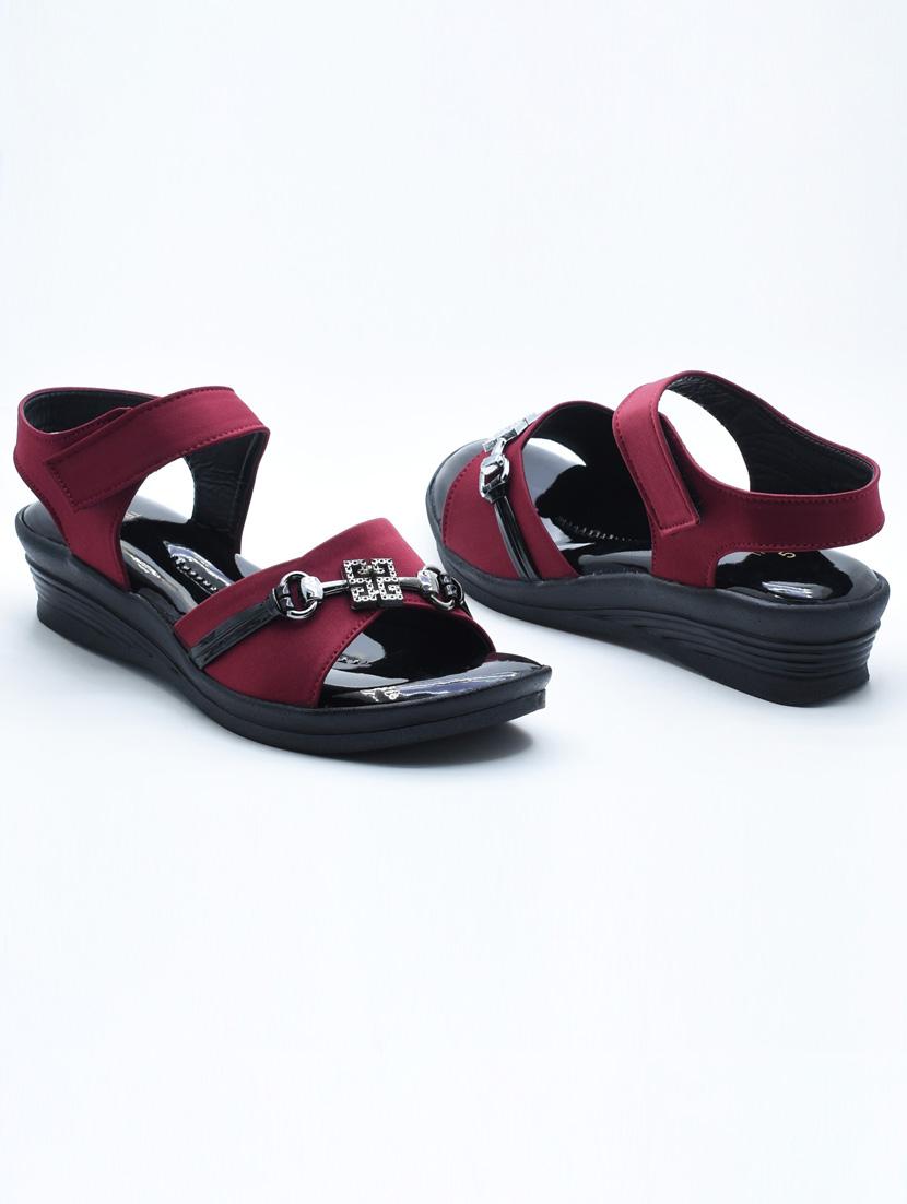 women solid back strap wedges - 22029531 - Standard Image - 1