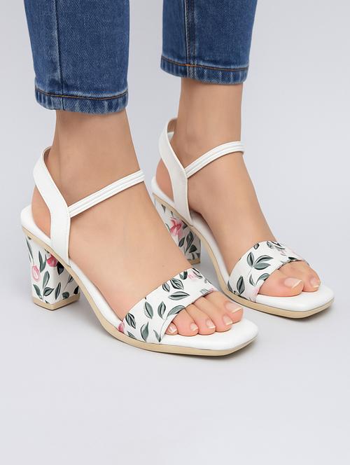 women floral print back strap sandals - 22029541 -  Standard Image - 0