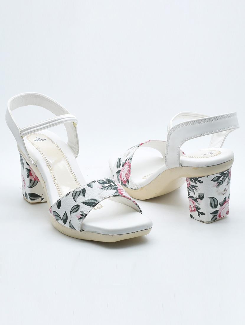 women floral print back strap sandals - 22029541 -  Standard Image - 1
