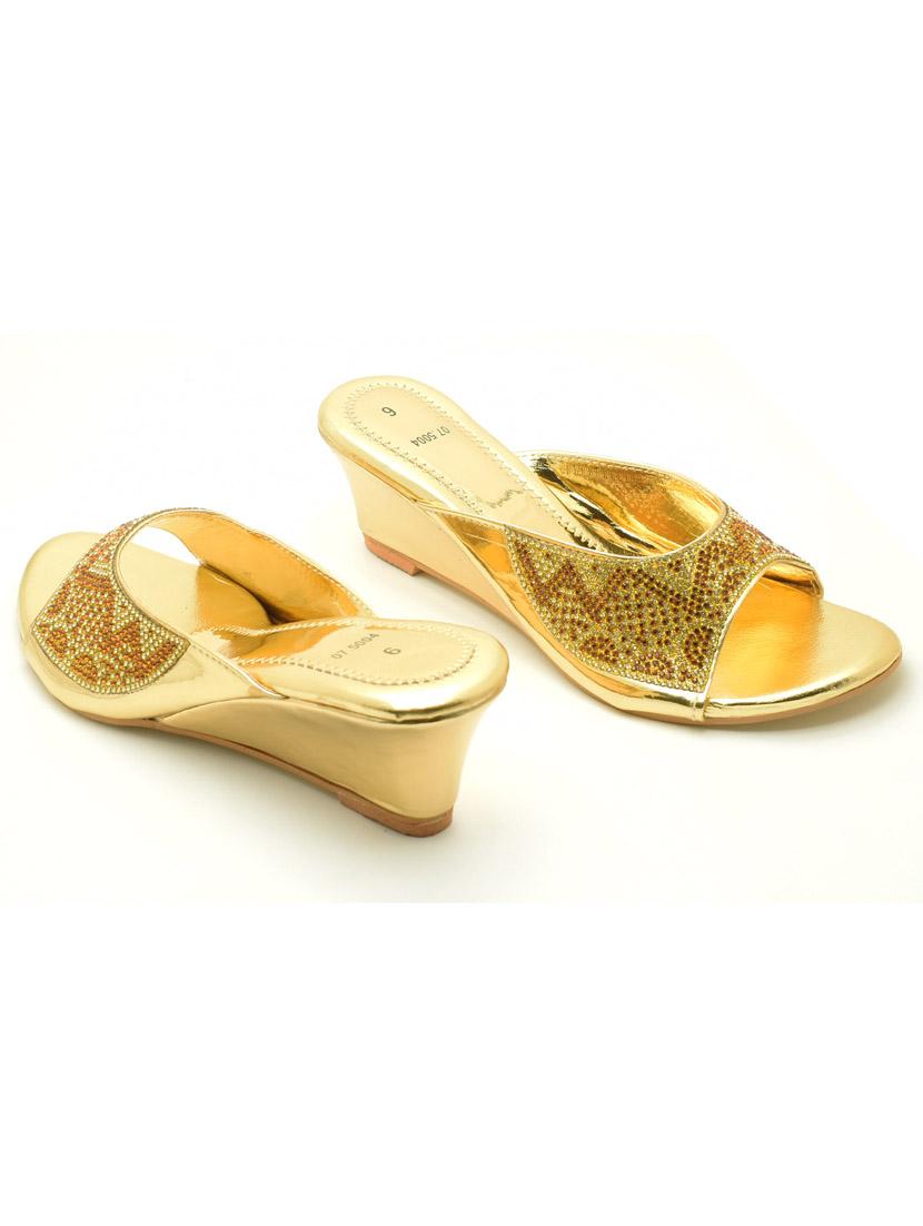 women embellished slip on wedges - 22029550 -  Standard Image - 1