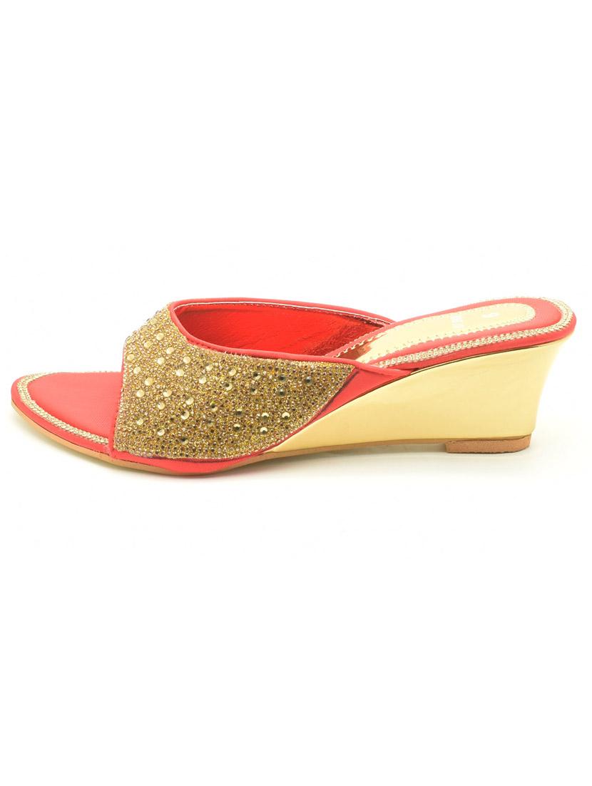 women embellished slip on wedges - 22029551 -  Standard Image - 1