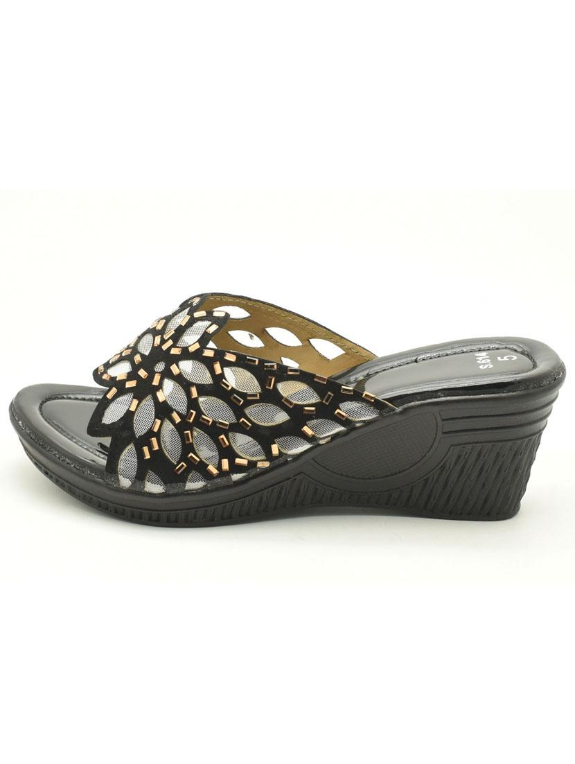 women embellished slip on wedges - 22029554 -  Standard Image - 1