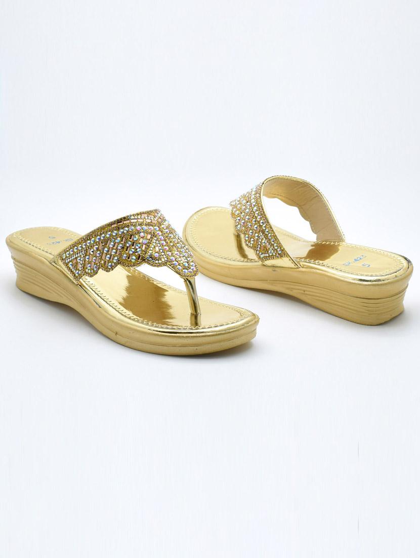women embellished slip on wedges - 22029557 -  Standard Image - 1