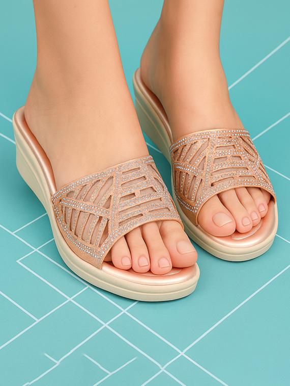 women embellished slip on wedges - 22029559 - Zoom Image - 0