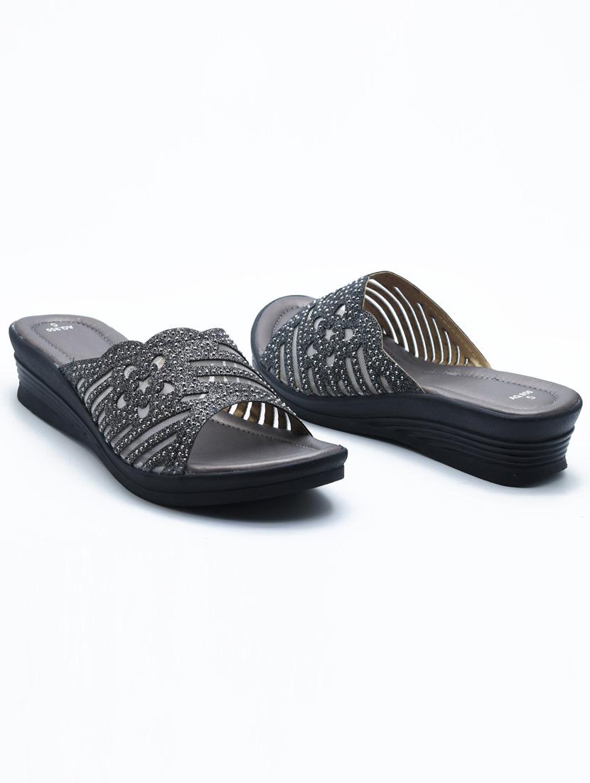 women embellished slip on wedges - 22029560 -  Standard Image - 1