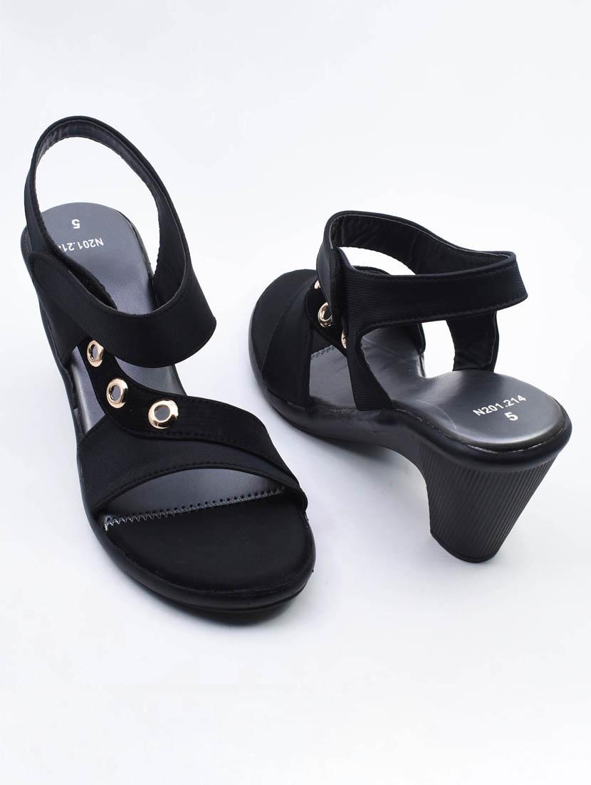 women solid back strap sandal - 22029563 -  Standard Image - 1