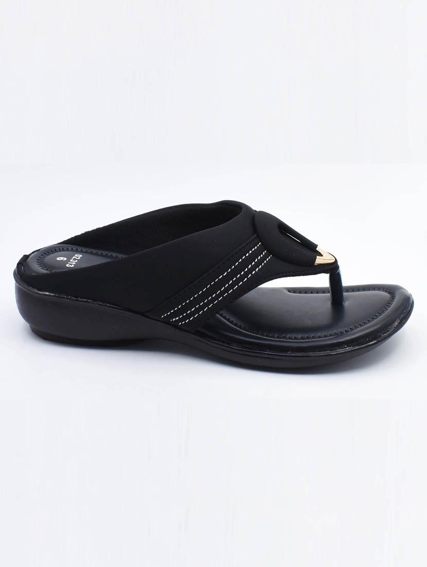 women solid slip on wedges - 22029565 -  Standard Image - 1