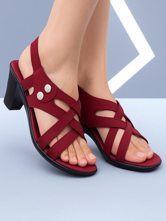 women solid back strap sandal - 22029572 - Zoom Image - 0