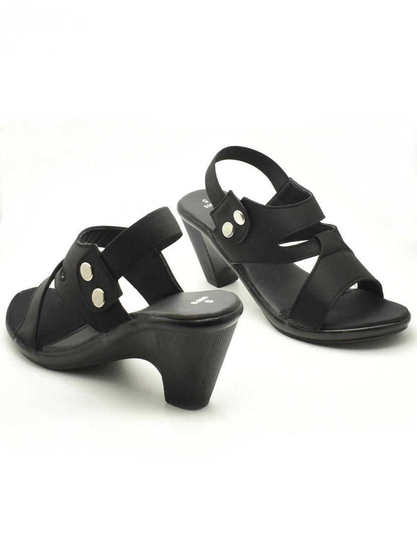 women solid back strap sandal - 22029575 -  Standard Image - 1