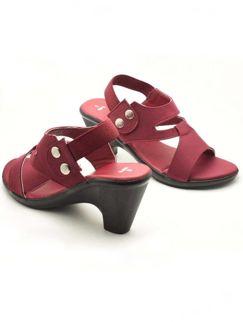 women solid back strap sandal - 22029576 -  Standard Image - 1
