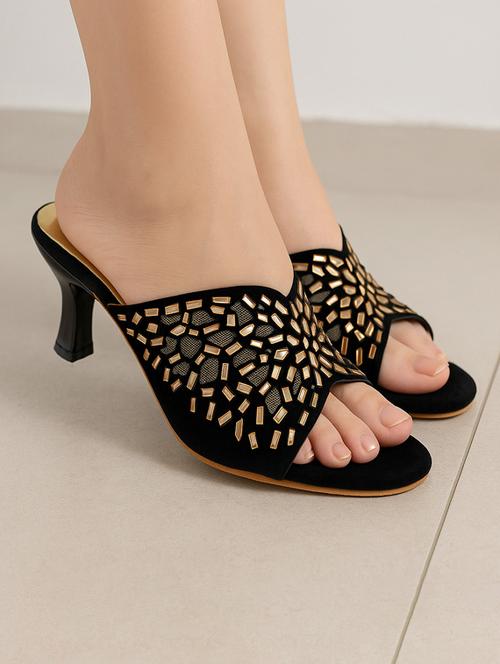women embellished slip on sandal - 22029577 -  Standard Image - 0
