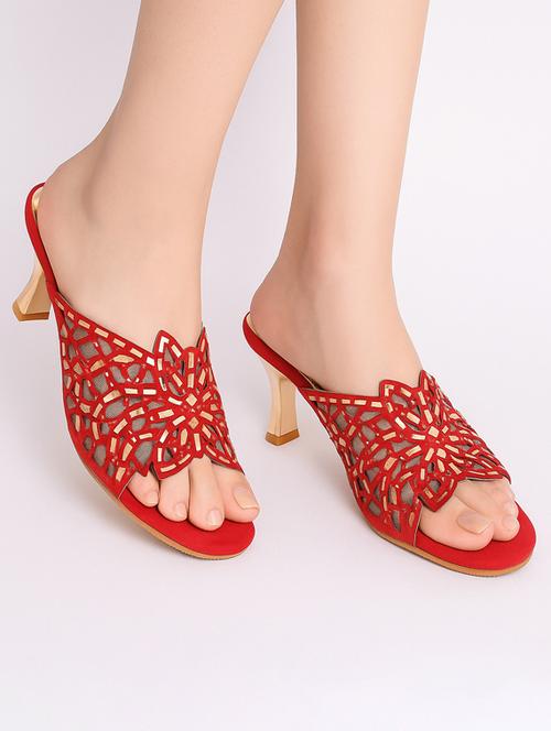 women embellished slip on sandal - 22029579 -  Standard Image - 0