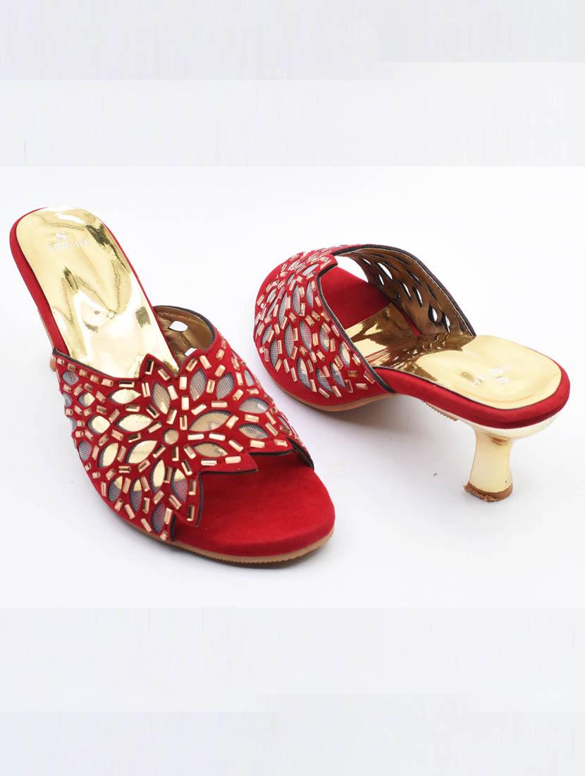 women embellished slip on sandal - 22029579 -  Standard Image - 1
