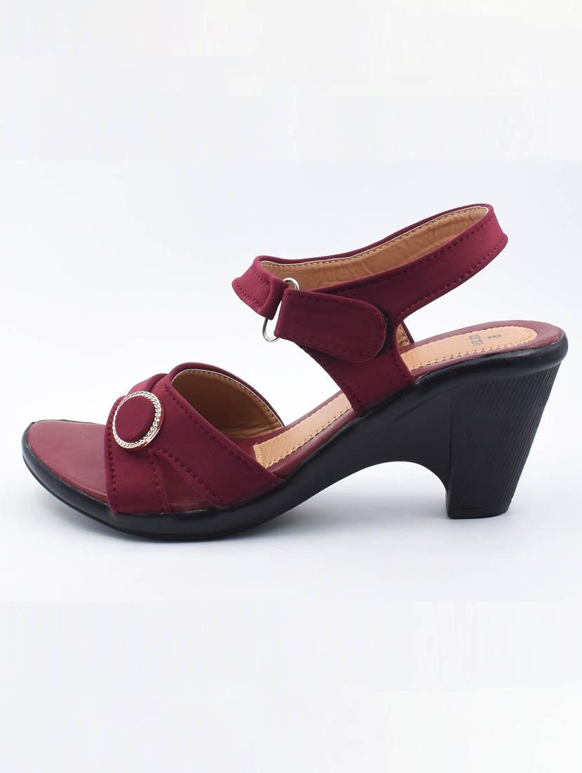 women solid back strap sandal - 22029583 -  Standard Image - 1