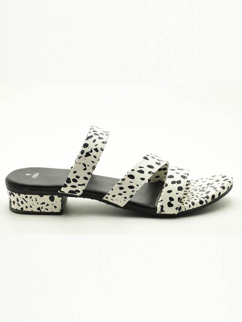women polka doted slip on sandal - 22029585 - Standard Image - 1