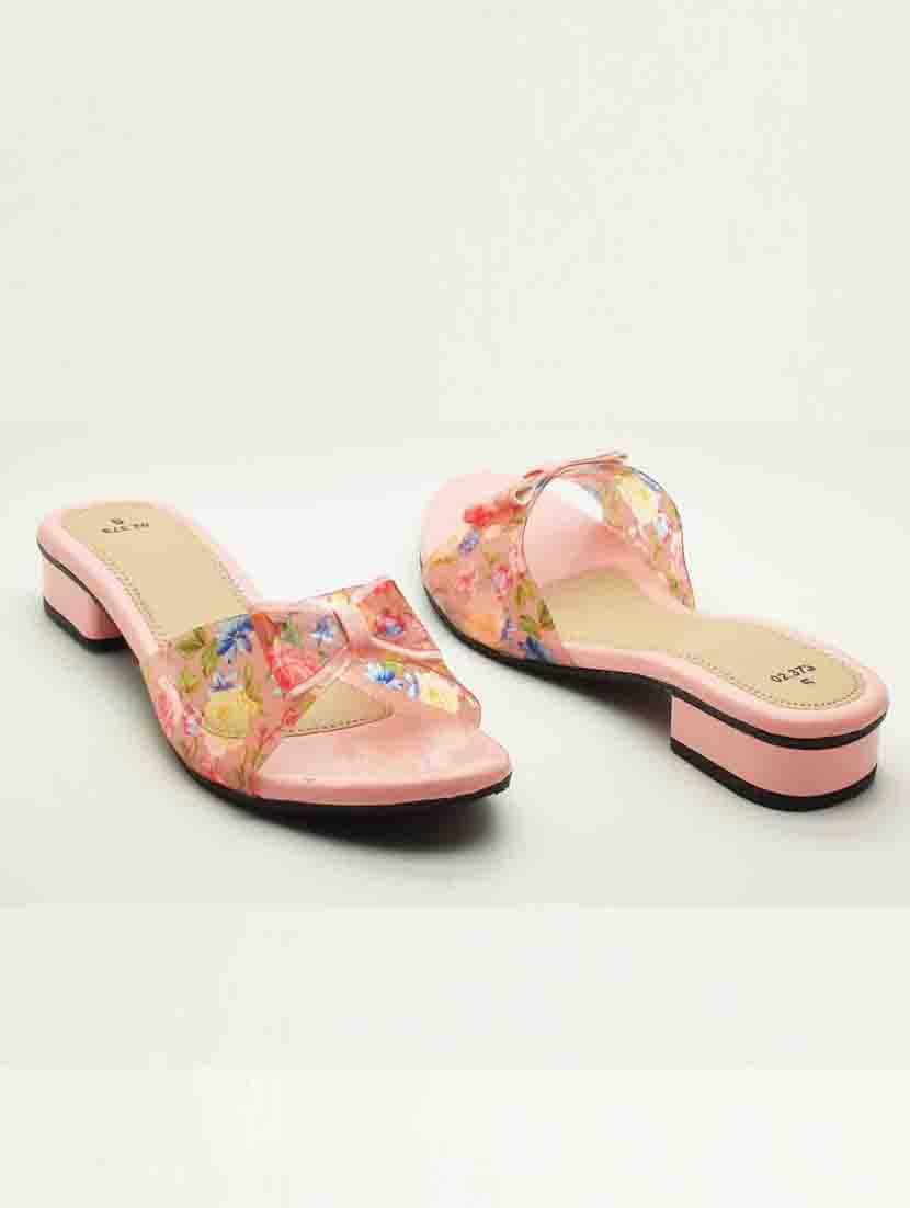 women floral print slip on sandal - 22029589 - Standard Image - 1