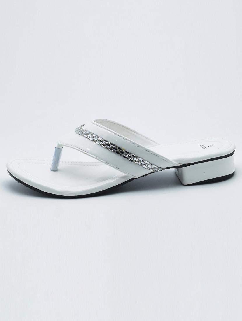 women embellished slip on block heel sandal - 22029608 -  Standard Image - 1