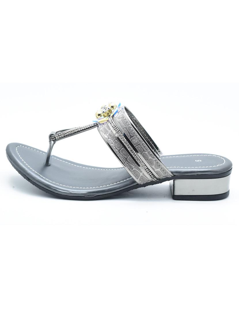 women solid toe separator block heel sandal - 22029613 -  Standard Image - 1