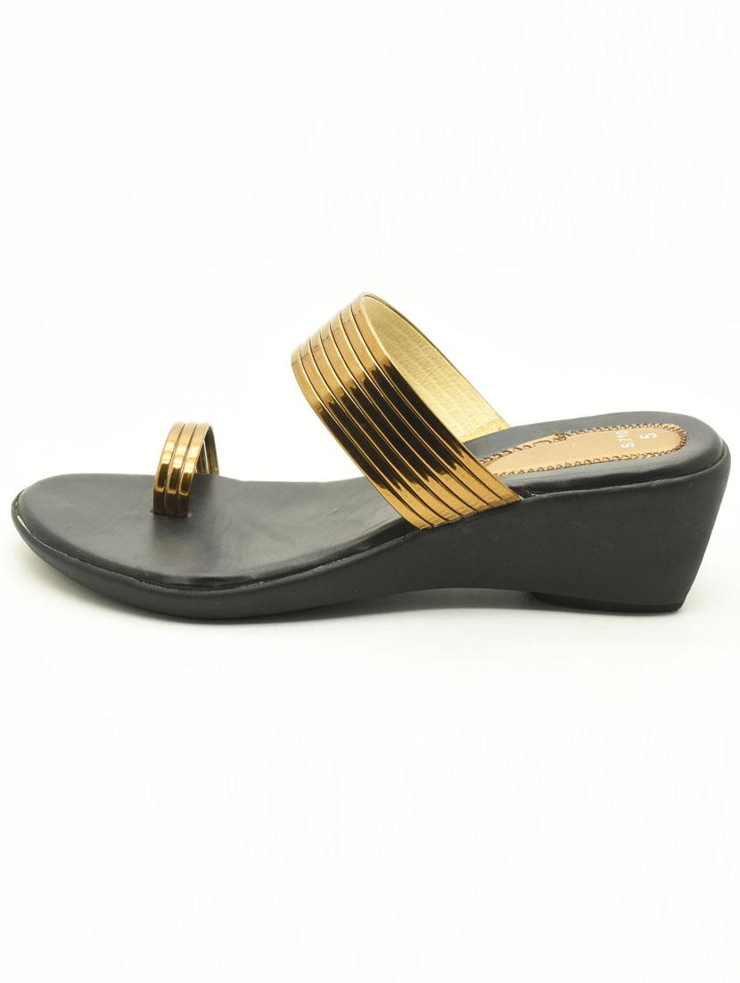 women solid slip on one toe wedges - 22029622 -  Standard Image - 1