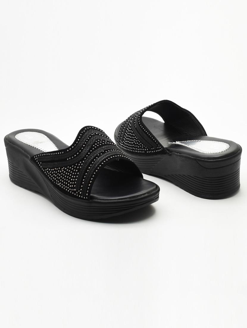 women solid slip on wedges - 22029630 -  Standard Image - 1