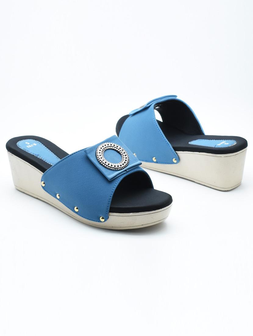 women solid slip on wedges - 22029639 -  Standard Image - 1