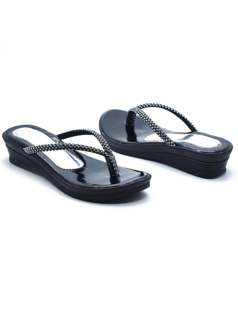 women embellishde slip on wedges - 22029644 - Standard Image - 1