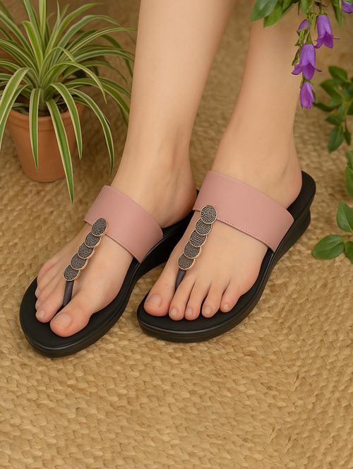 women solid slip on wedges - 22029650 - Standard Image - 0