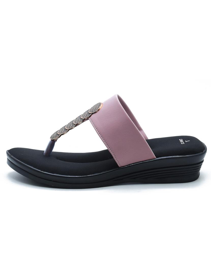 women solid slip on wedges - 22029650 -  Standard Image - 1