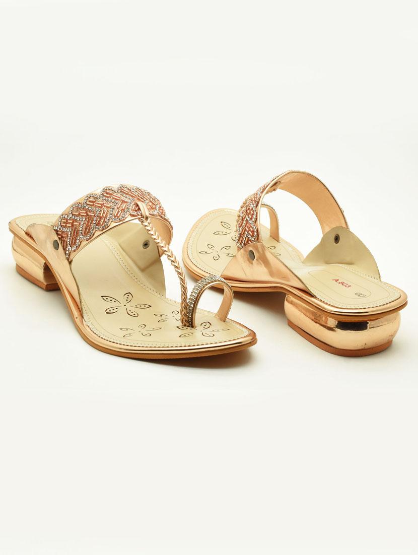 women embellished one toe block heel sandal - 22029654 -  Standard Image - 1