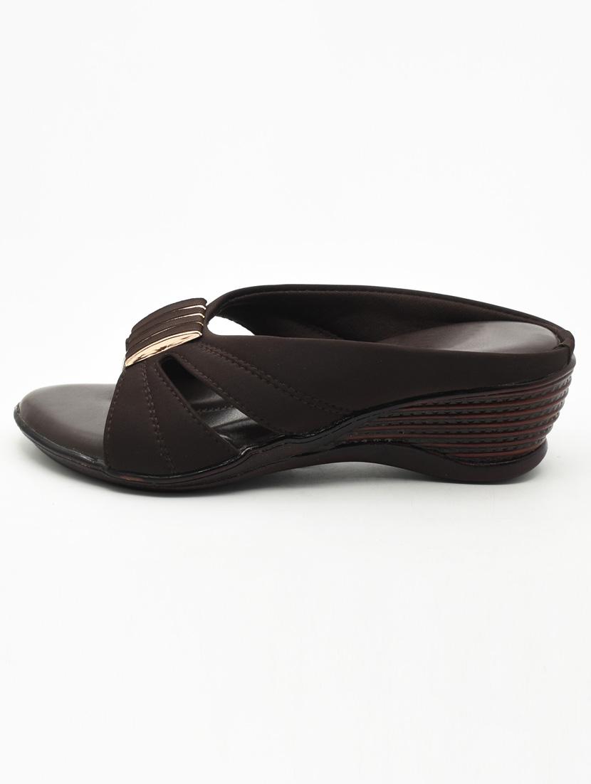 women solid slip on wedges - 22029657 -  Standard Image - 1