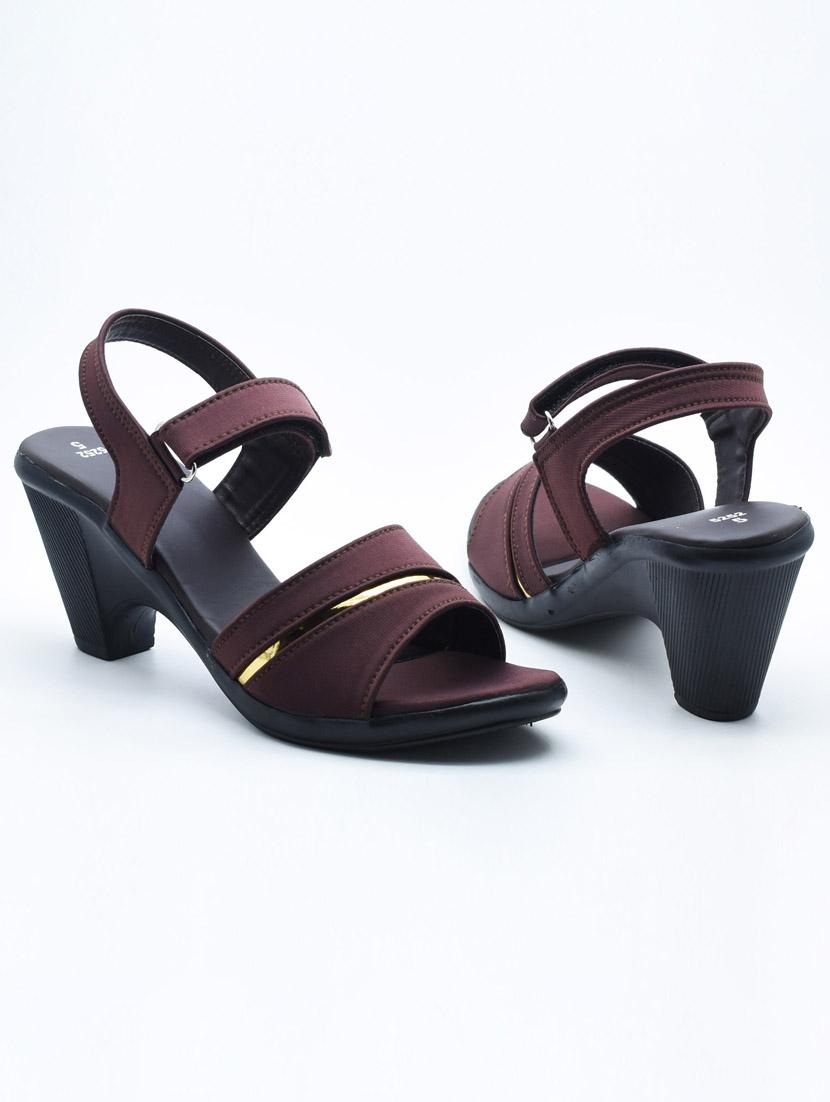 women solid back strap sandal - 22029659 -  Standard Image - 1