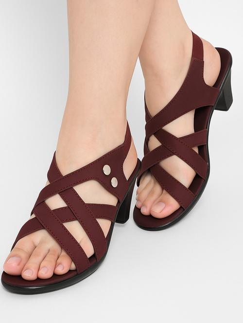 women solid back strap sandal - 22029660 -  Standard Image - 0