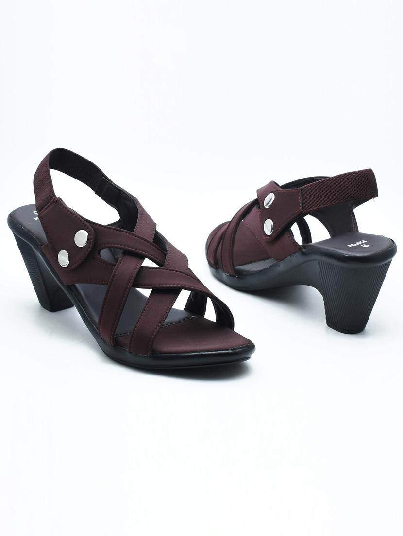 women solid back strap sandal - 22029660 -  Standard Image - 1