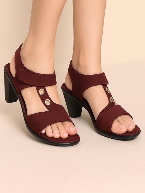 women solid back strap sandal - 22029661 -  Standard Image - 0