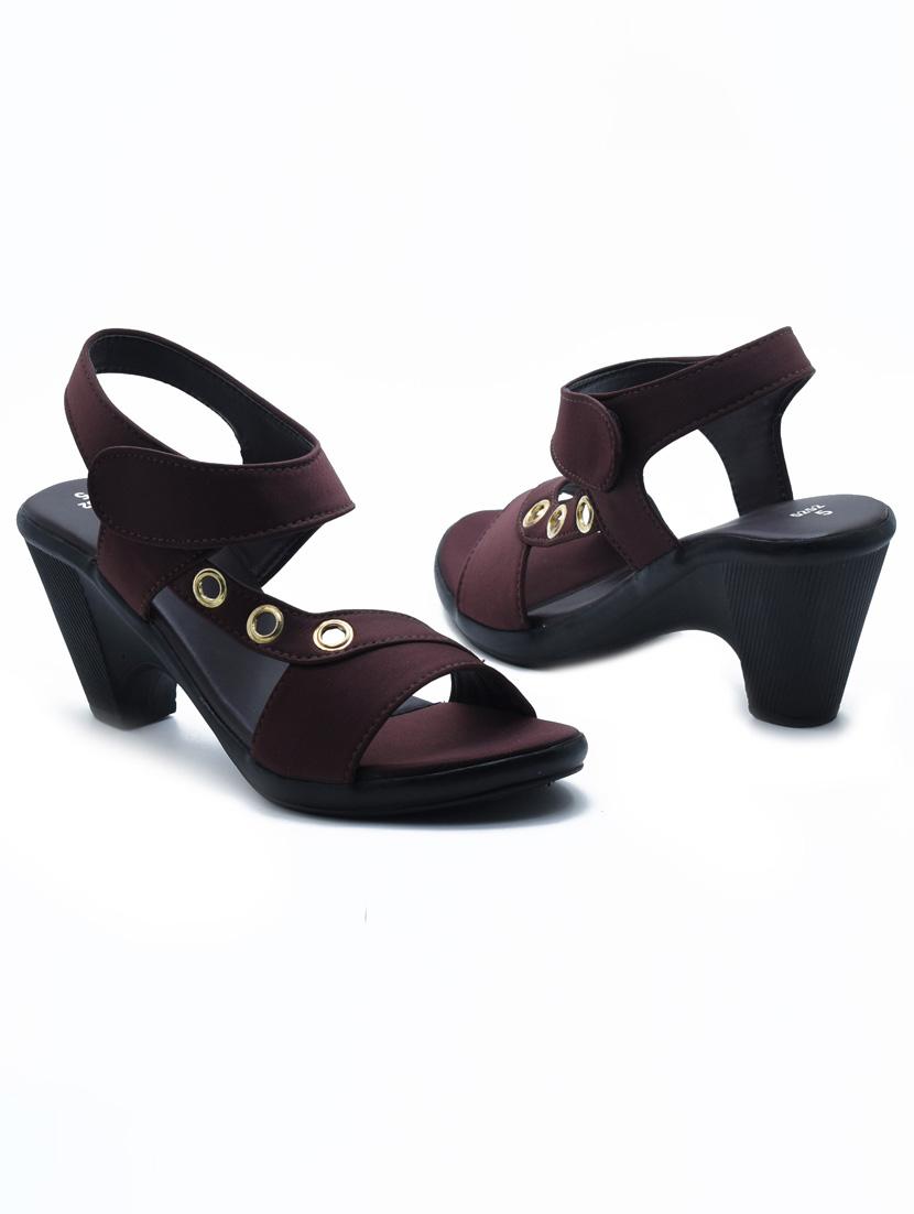 women solid back strap sandal - 22029661 -  Standard Image - 1
