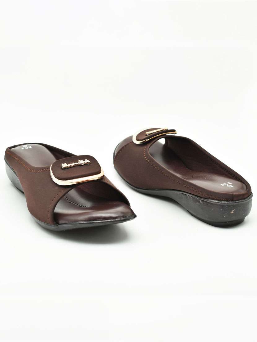 women solid slip on wedges - 22029663 -  Standard Image - 1