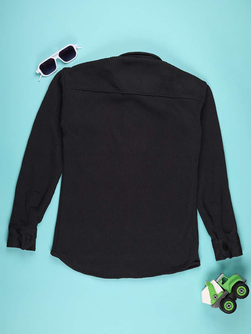 boys placement print long sleeve casual shirt - 22029670 -  Standard Image - 1