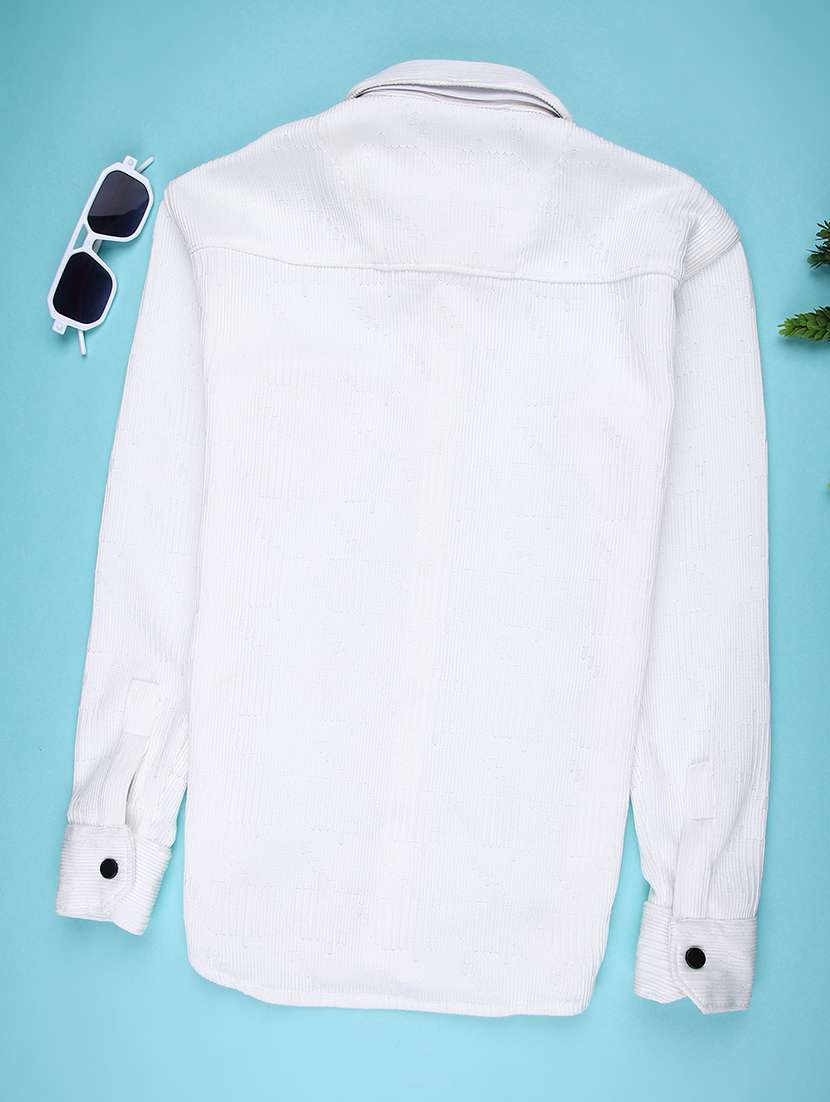 boys placement print long sleeve casual shirt - 22029672 -  Standard Image - 1