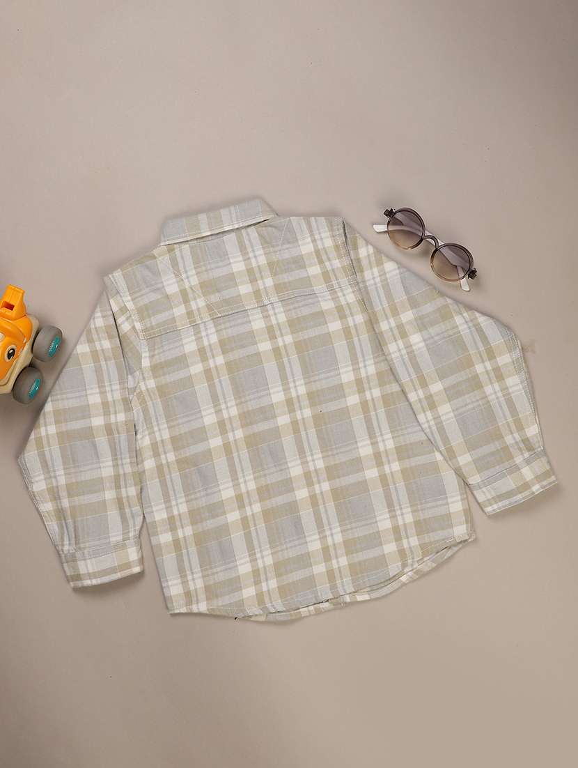 boys checkered long sleeve casual shirt - 22029720 -  Standard Image - 1