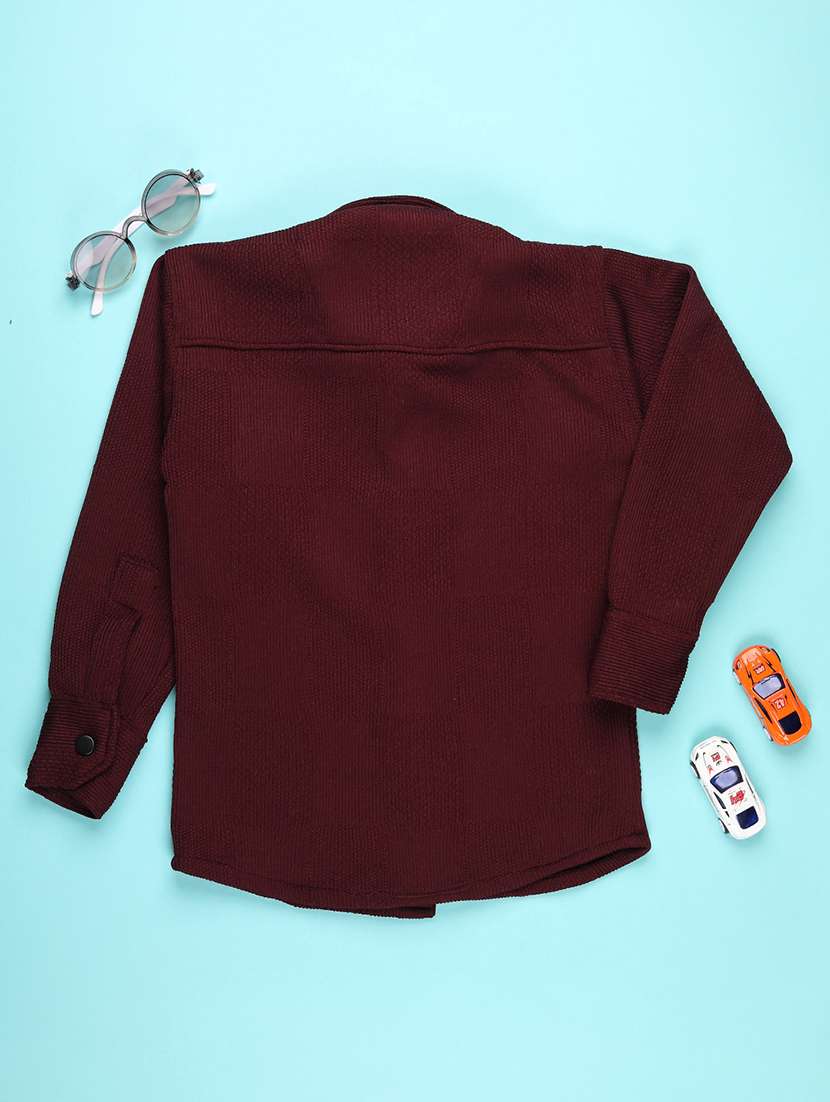 boys placement print long sleeve casual shirt - 22029722 -  Standard Image - 1