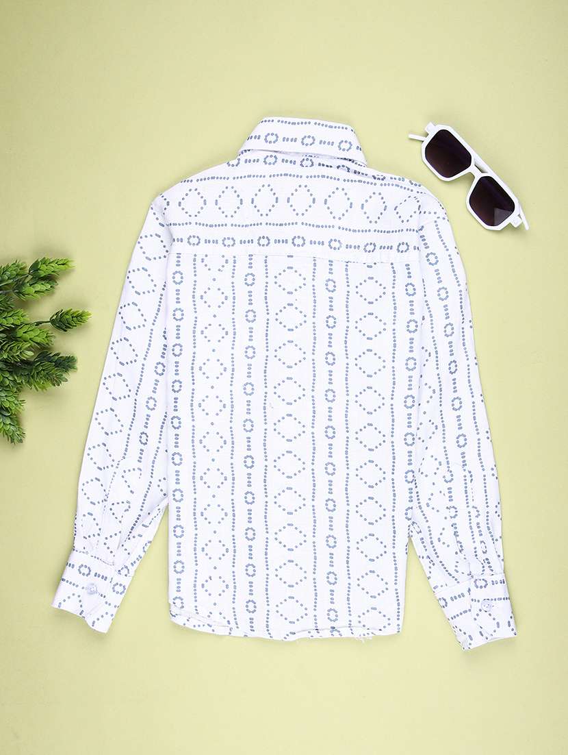 boys printed long sleeve casual shirt - 22029738 -  Standard Image - 1