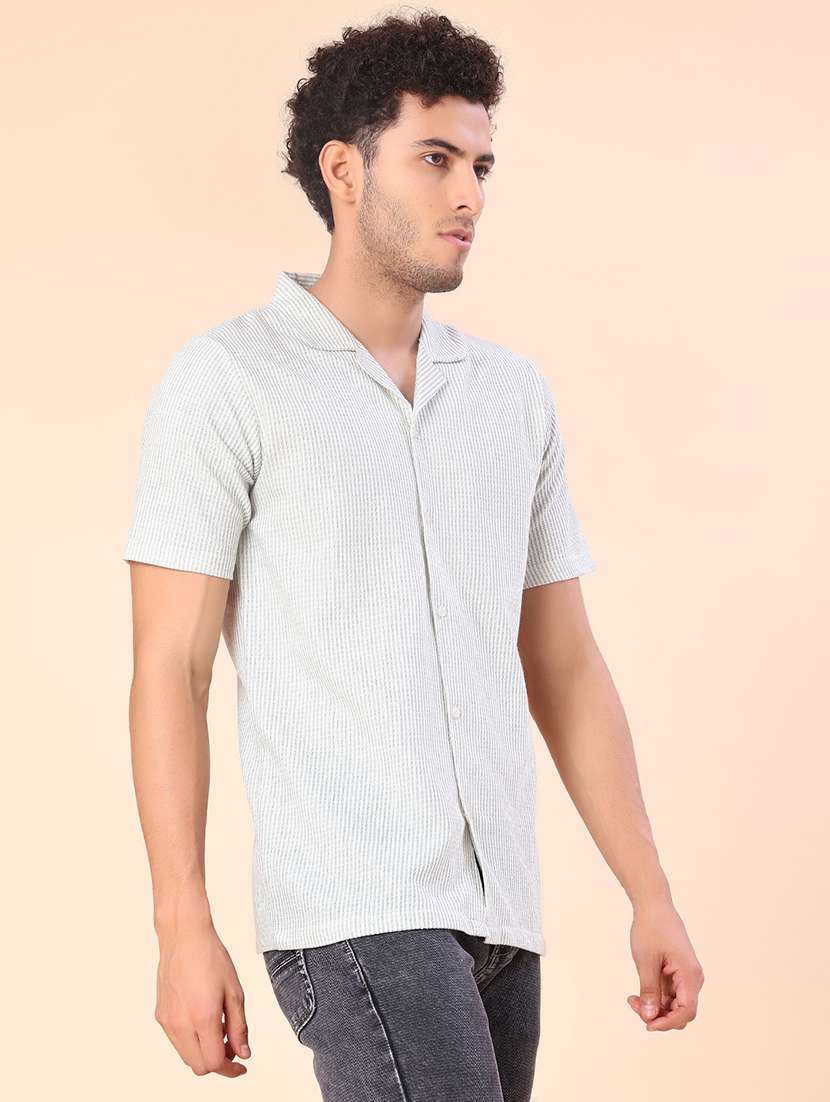 men self design short sleeve regular fit casual shirt - 22029790 -  Standard Image - 1