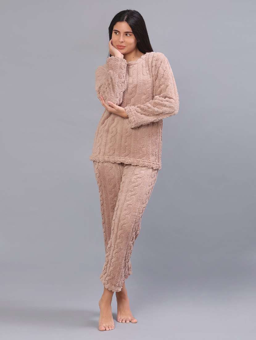 women printed nightwear pyjama set - 22029896 -  Standard Image - 1