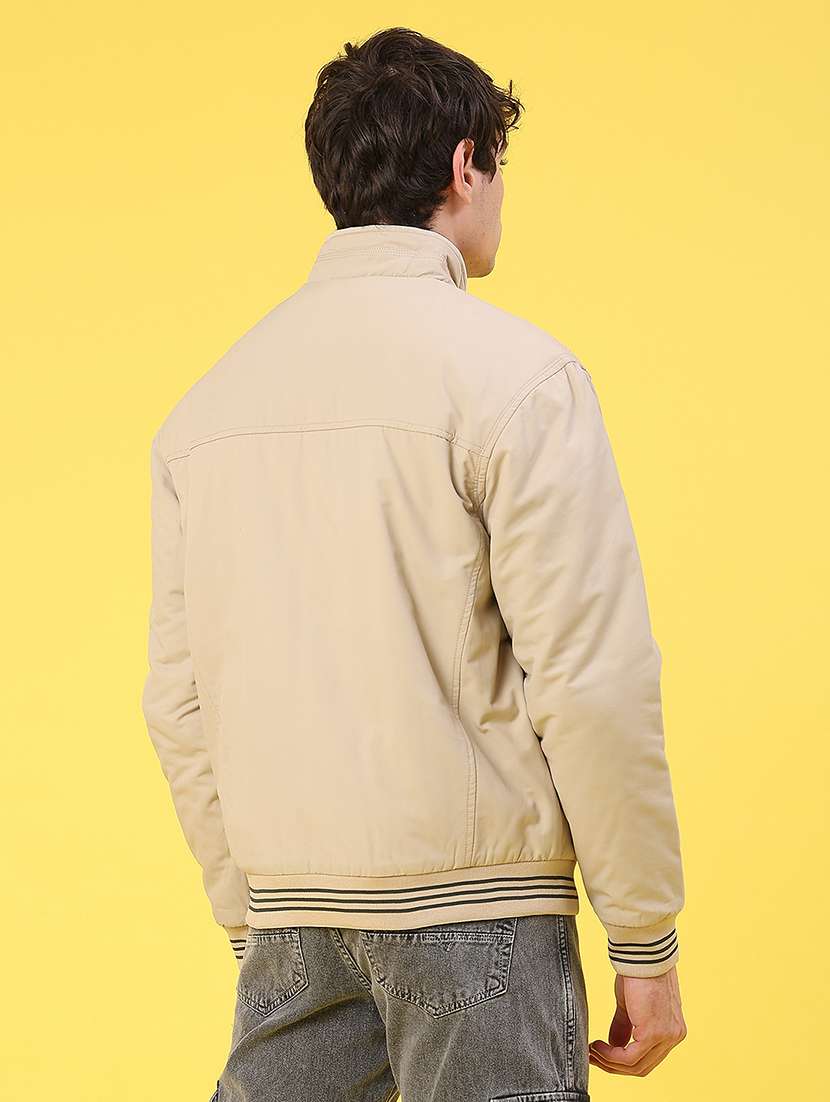 men solid long sleeve reversible puffer jacket - 22029919 -  Standard Image - 4