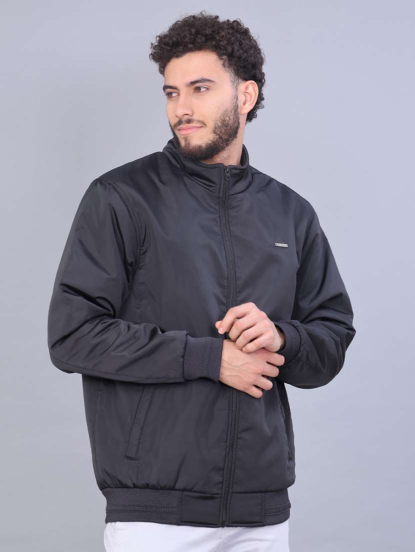 men solid long sleeve regular fit casual jacket - 22029920 -  Standard Image - 1