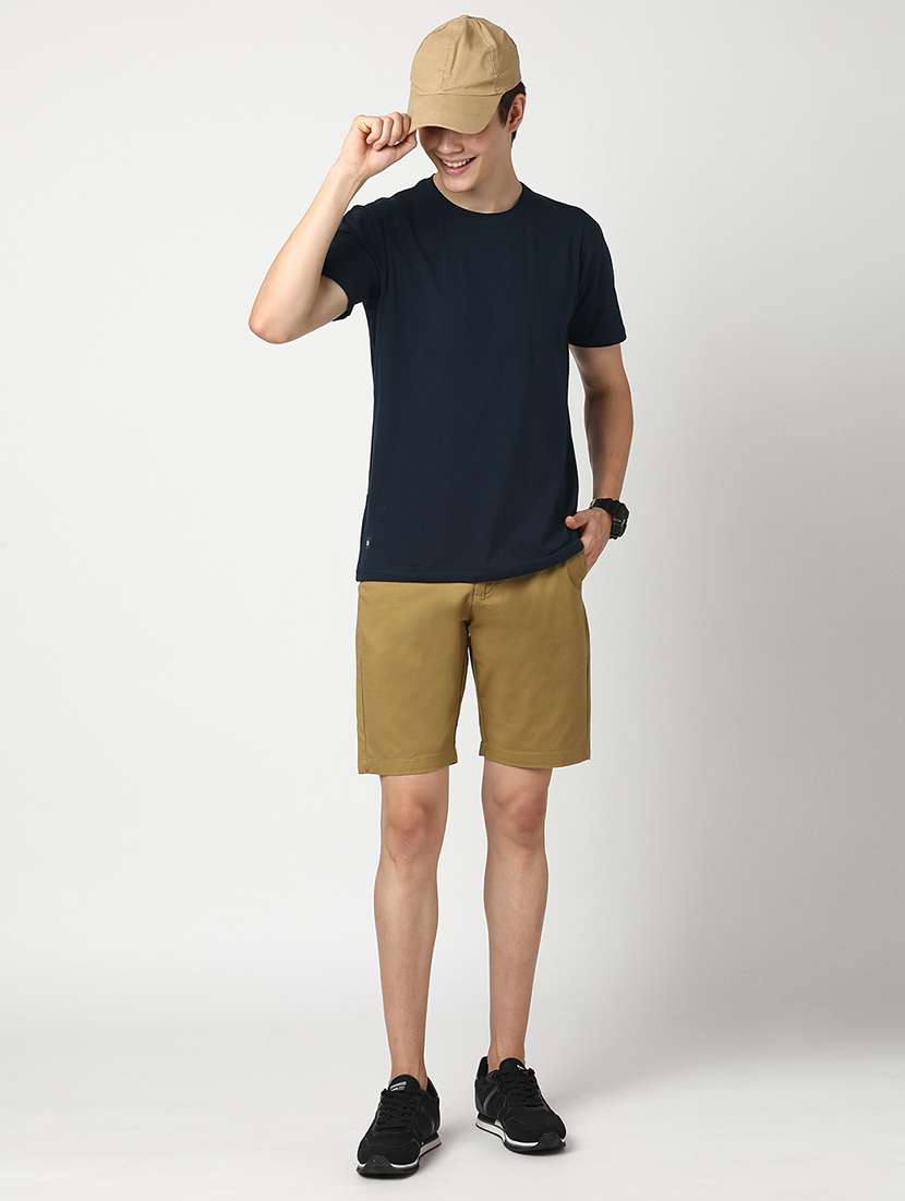 men solid short sleeve regular fit t-shirt - 22029967 -  Standard Image - 4