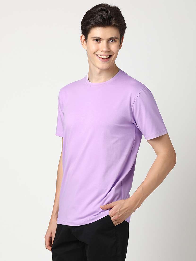 men solid short sleeve regular fit t-shirt - 22029968 -  Standard Image - 1